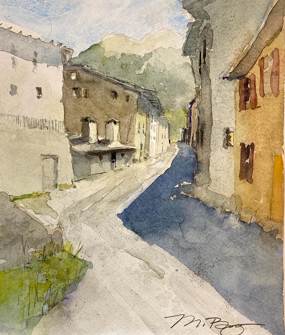 Village Street (SOLD, available as archival print)